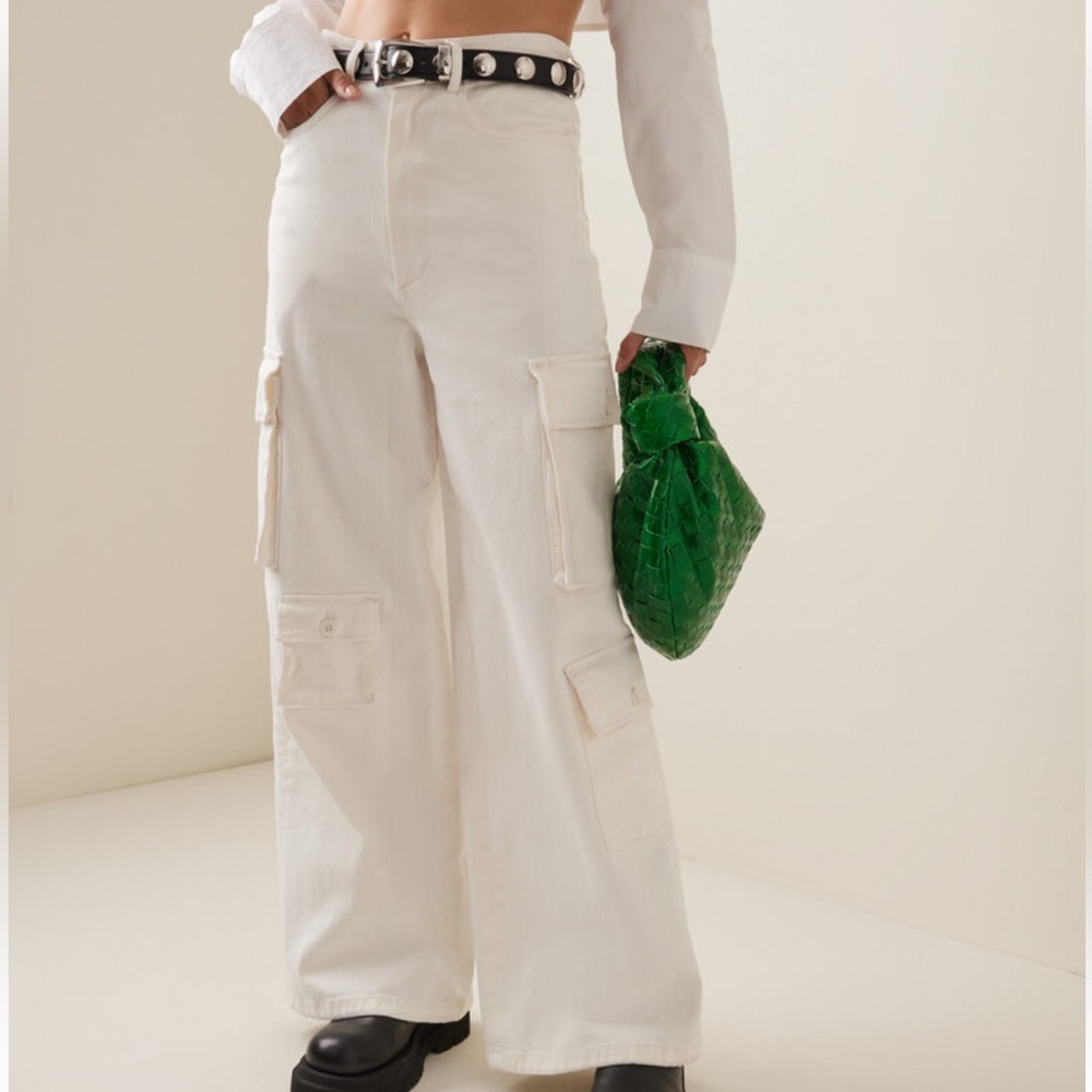 Frankie Shop Hailey Denim Cargo Pants